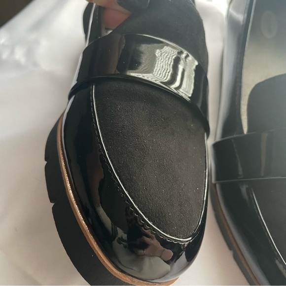Dr. Scholl's Webster Wedge Loafer Black Patent Leather New Without Box - Picture 7 of 9